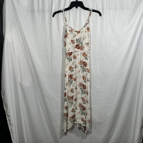 $218 Reformation [‎ 6 ] Cassandra Midi Dress in Veranda Floral Ivory #5831 - Picture 2 of 15